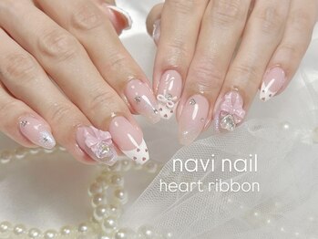 ハートリボンネイル