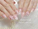 ハートリボンネイル