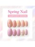 【春ネイル】シンプルアート