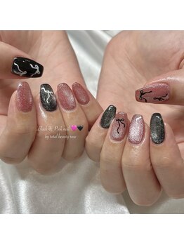 ピンクブラックマグネイル