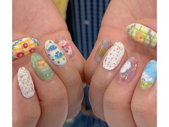 パステルカラーフルアート