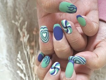 わたしのネイルとよもぎ蒸し/2hやり放題