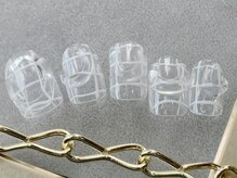 つめノさき/クリアチェックネイル