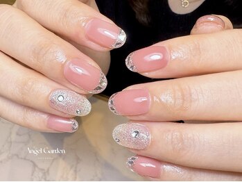 エンジェルガーデンネイル 池袋店(Angelgarden nail)/ガラスフレンチネイル♪