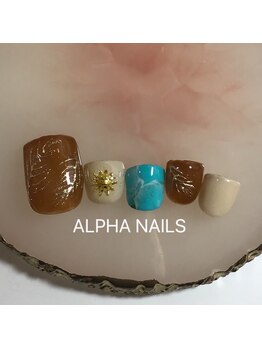 アルファ ネイルズ(ALPHA NAILS)/【特集】　Summer Foot Nail