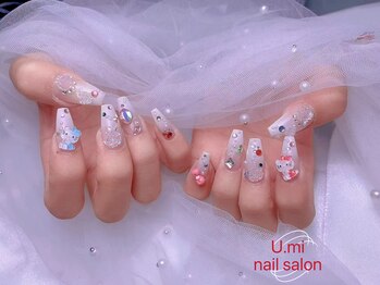 ユミ(U mi)/チップ長さ出し>アートやり放題