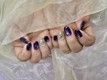 ヒラソルネイル(Girasol nail)/ぶどうカラー