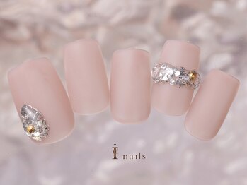 アイネイルズ 町田店(I nails)/マットシンプルホロ7980円