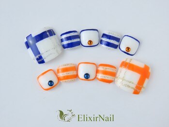 エリクサーネイル 池袋(Elixir Nail)/フット やり放題/クーポン使用