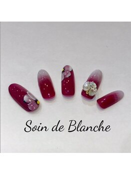 チャンプ 花園店(Champ)/上品フラワーネイル￥8640(込)