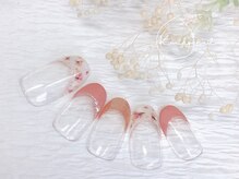 クリコネイル(kuriko nail)/押し花フレンチネイル