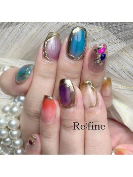 リファイン(Re:fine)/ジェル10本アート