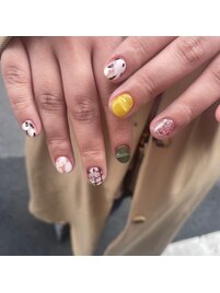 ショートニュアンスネイル