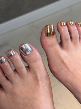 ネイルサロン ミル(Mille)/silver&bronze
