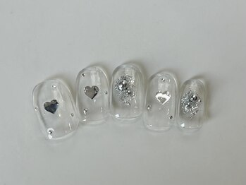ネイルメゾン 天神店(NAIL MAISON)/ホログラムハート冬¥4550