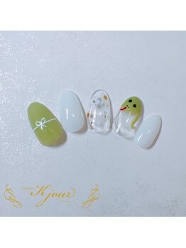 ケージュール(Kjour)/キュートな巳年ネイル