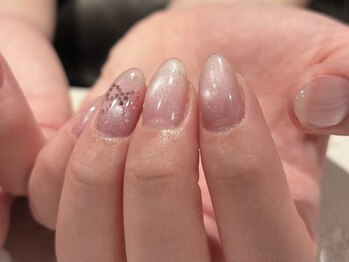 リボンホログラムネイル