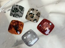 秋のフットネイル