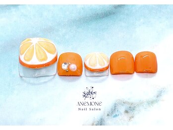 アネモネ(ANEMONE)/オレンジネイル☆