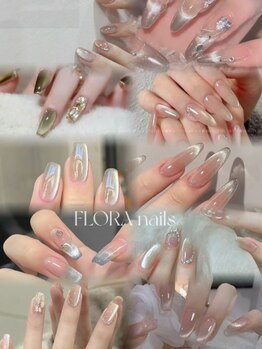 フローラ(FLORA)の写真/【初回オフ無料/フラッシュ、マグネット選べる150色¥5480】パーツやアートの種類も豊富◎[池袋駅近]