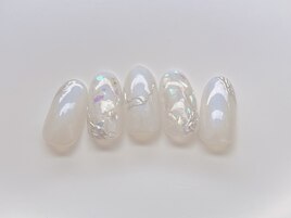 シェル　梅雨ネイル