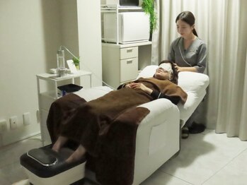 ちゆたいむ 月島店の写真/【美容家による本格ヘッドスパ】水素吸入×筋膜ケアで眠りの質もリフトアップも◎脳を整える贅沢時間に...