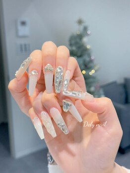 デリーネイル(Dely_nail)/冬のキラキラゴージャスネイル