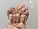 シンプルガーリードットネイル n