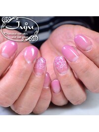 紫陽花ネイル　オフィスネイル