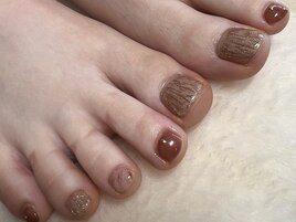 ニュアンスミラーフットネイル