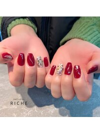 くすみカラーホログラムしきつめ