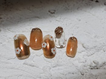 バタフライ 津田沼店(Butterfly)/定額デザインC/ぷっくりフラワー