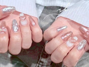 イル 神戸店/2色ミラーネイル