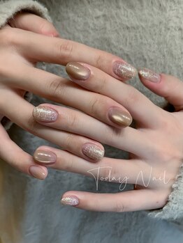 トゥデイ ネイル 新栄(Today Nail)/ニット&マグネットネイル