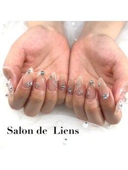 サロンド リアン(Salon de Liens)の写真/【質×スピーディーな施術☆】シンプルからごてごてネイルまで美フォルムかつスピーディーに仕上げます！