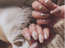 ネイルマジック 仙台一番町店(NAIL MAJIC)/フレンチミラーともやもやミラー