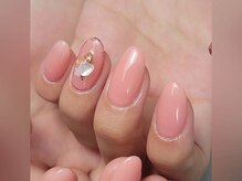 エムユーファイブネイル(MU5-nail)/【ジェル】ワンカラー+アート