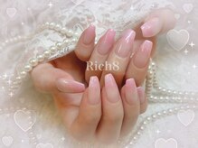 ネイルアンドまつげエクステ リッチエイト 原宿店(Rich8)/ピンクグラデーションネイル