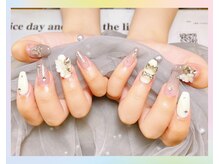 トレンドネイルスタジオ(Trend Nail Studio)/長さ出し+パーツ乗せ放題