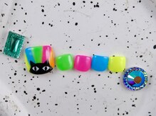 ショコ アンド ラム(Syoko&Lum)/☆カラフル猫ちゃんネイル☆