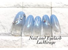 ネイルサロン ラミラージュ/結晶柄ネイル