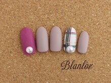 ブランロール 中目黒店(Blanl'or)/シンプル　チェックネイル