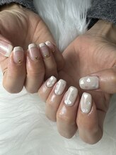 フラワーズネイル(flowers nail)/大人バレンタインネイル