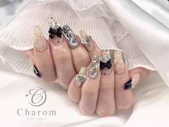 チャロム(Charom)/ブラックガーリーネイル
