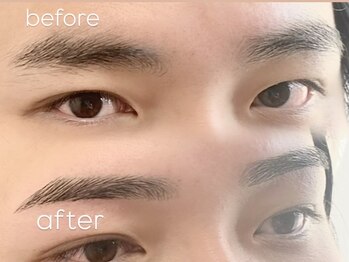 シェデル(SHEDEL Spa)の写真/2/5～【メンズ専門★アイブロウサロン】眉毛のプロがオーダーメイド施術!!眉毛を整えて清潔感&第一印象UP！