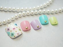 ネイルサロン ブランシュール(Nail Salon Blancheur)/カラフルストーンネイル