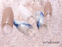 アンベリール 横浜店(Embellir)/(1459)天然石風逆フレンチ