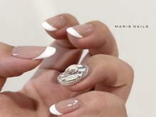 マリーネイルズ 大阪梅田店(MARIE NAILS)/新規9000円 1228aガラスフレンチ