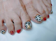 サロン ヴィーヴ(salon Vive)/#ヒョウ柄フットネイル