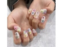 レジアント(Rediant)/お花ガラガラネイル